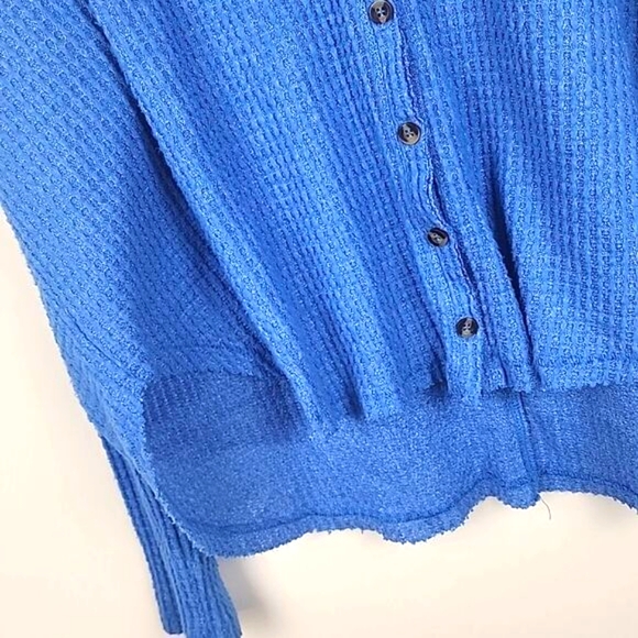 Out from under womens xs ribbed long sleeve oversized shirt button down boho - Picture 2 of 6